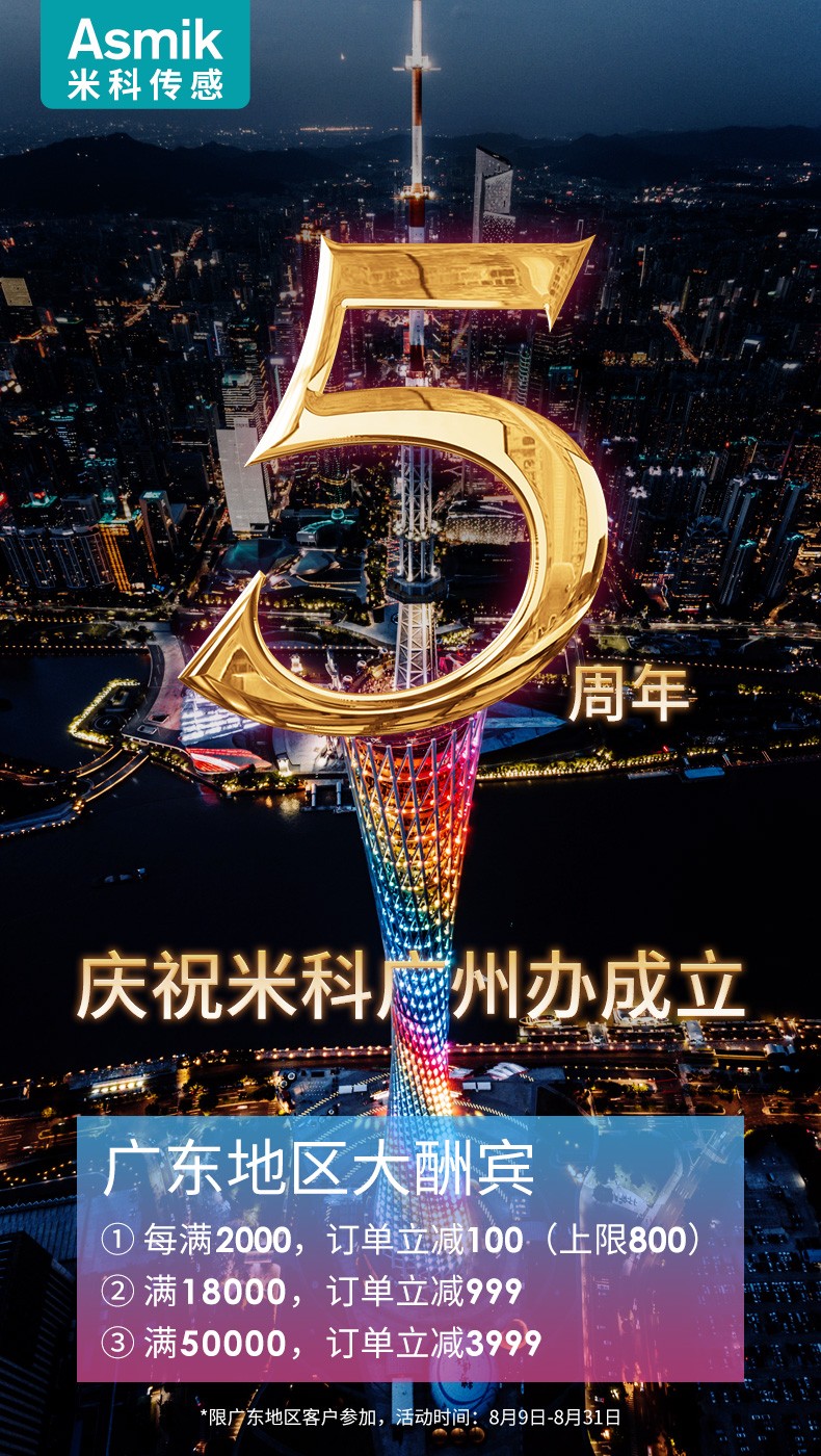 慶祝廣州辦事處成立5周年，全場滿減，感恩回饋